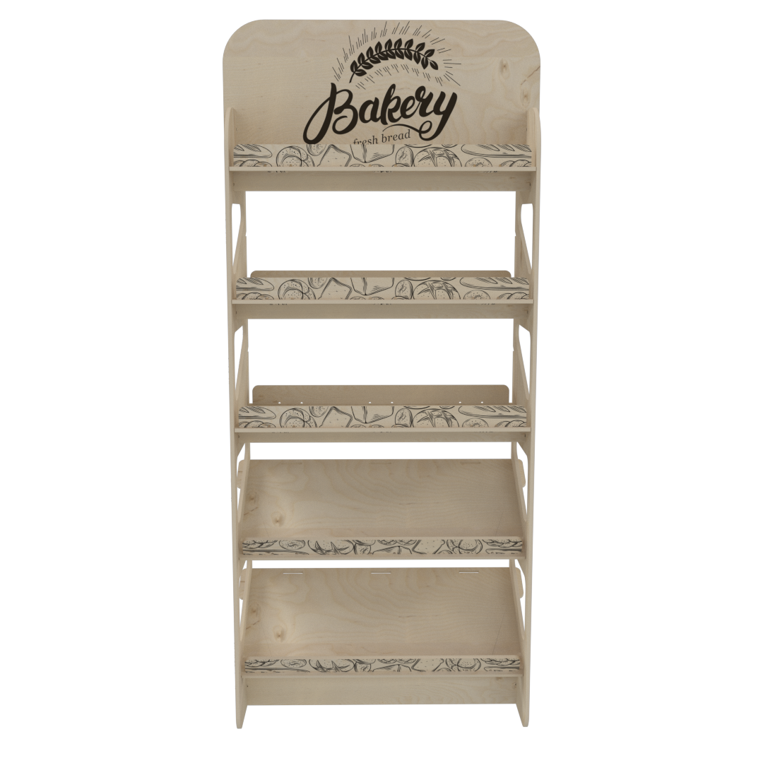 Modüler Plywood Raflı Teşhir Ünitesi (SHELVE) - Görsel 3