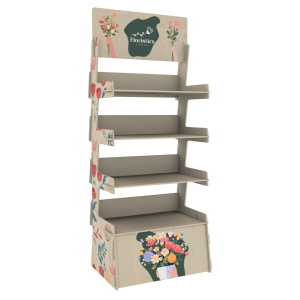 4 Raflı Plywood Teşhir Standı (SHELF 4)