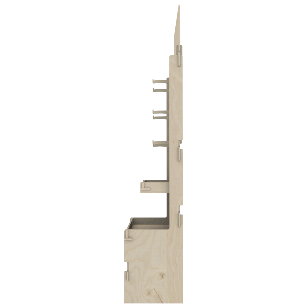 Yuvalı Panelli Plywood Teşhir Standı (SLOT) - Görsel 8