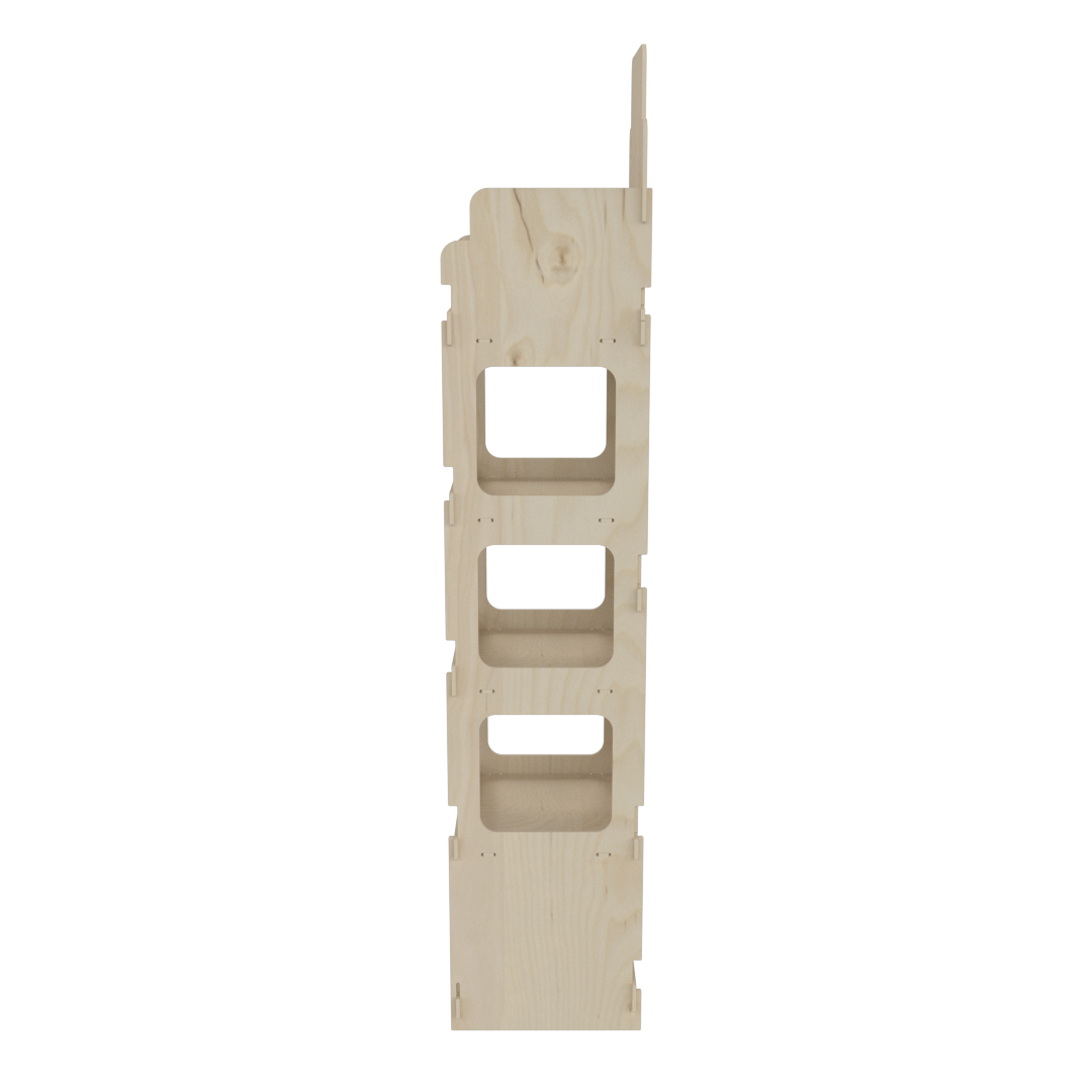 4 Raflı Açık Plywood Teşhir Standı (OPEN) - Görsel 8