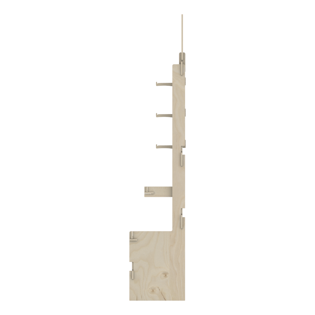 Yuvalı Panelli Plywood Teşhir Standı (SLOT) - Görsel 9