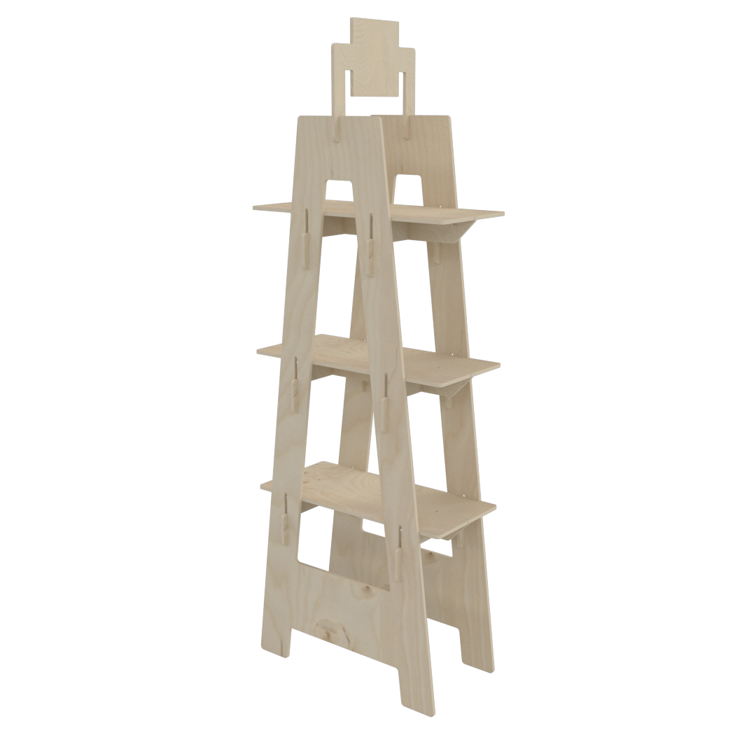 Üçgen Plywood Teşhir Standı (TRIANGLE) - Görsel 6
