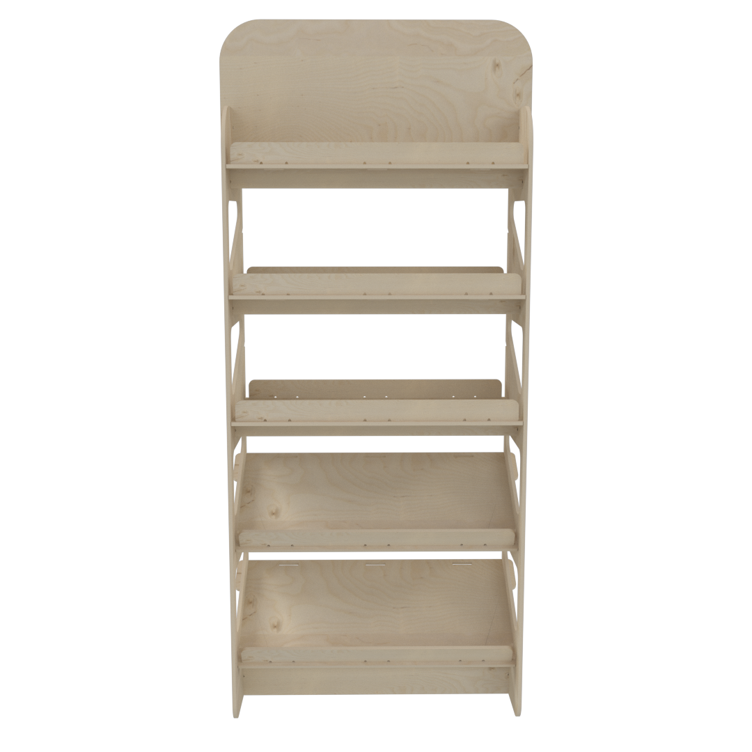 Modüler Plywood Raflı Teşhir Ünitesi (SHELVE) - Görsel 4