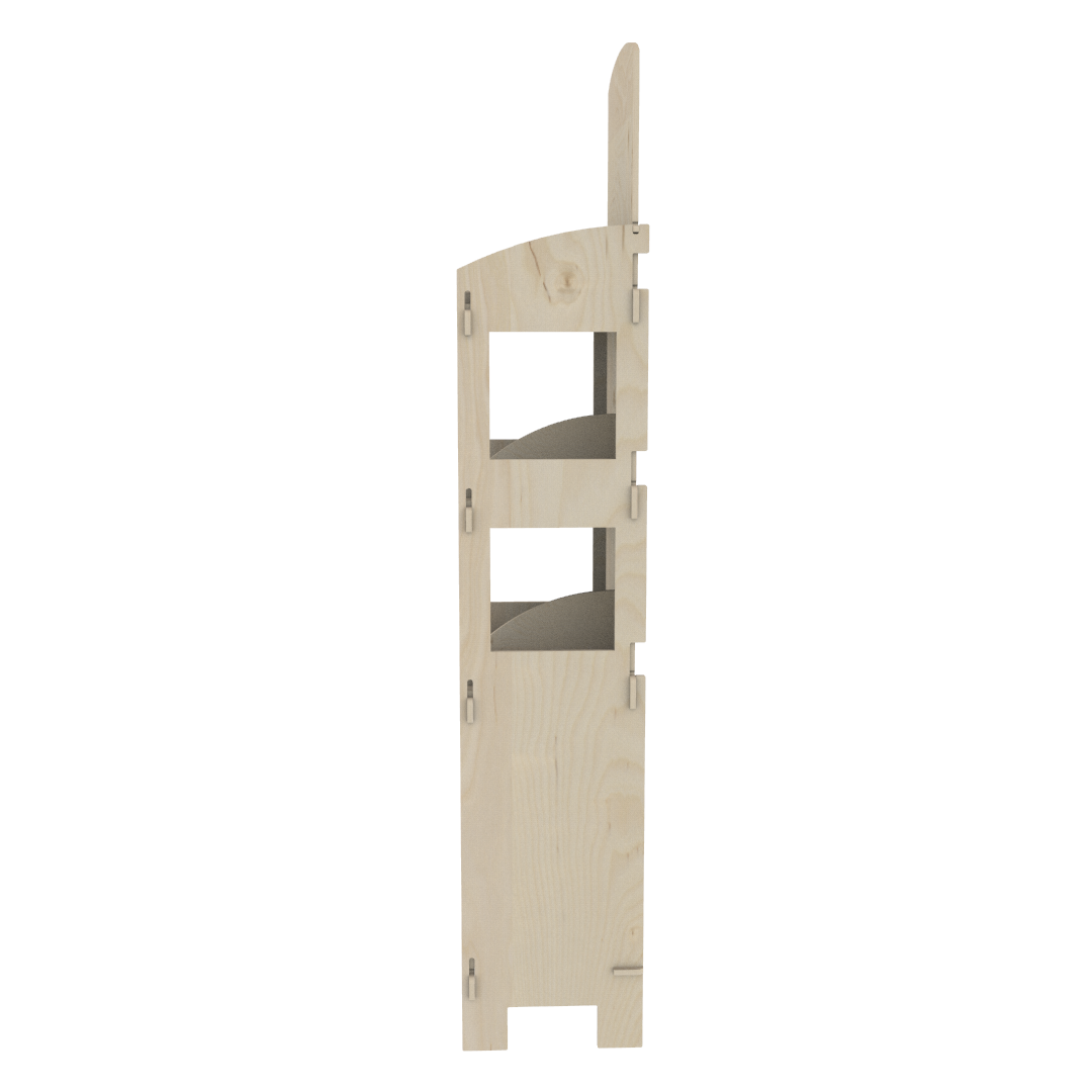 Orta Bölmeli Plywood Teşhir Standı (DIVIDER) - Görsel 8