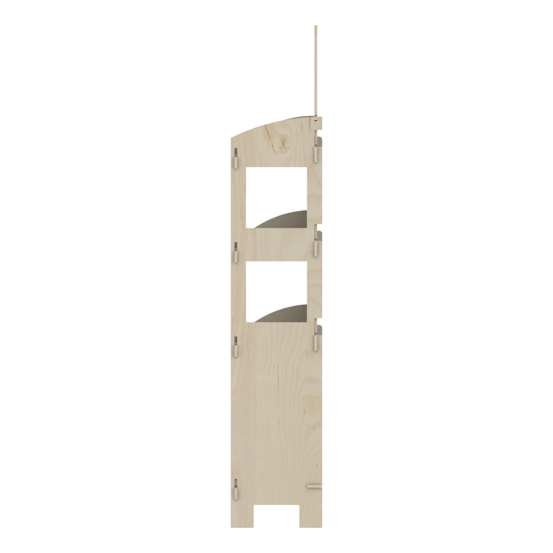Orta Bölmeli Plywood Teşhir Standı (DIVIDER) - Görsel 9
