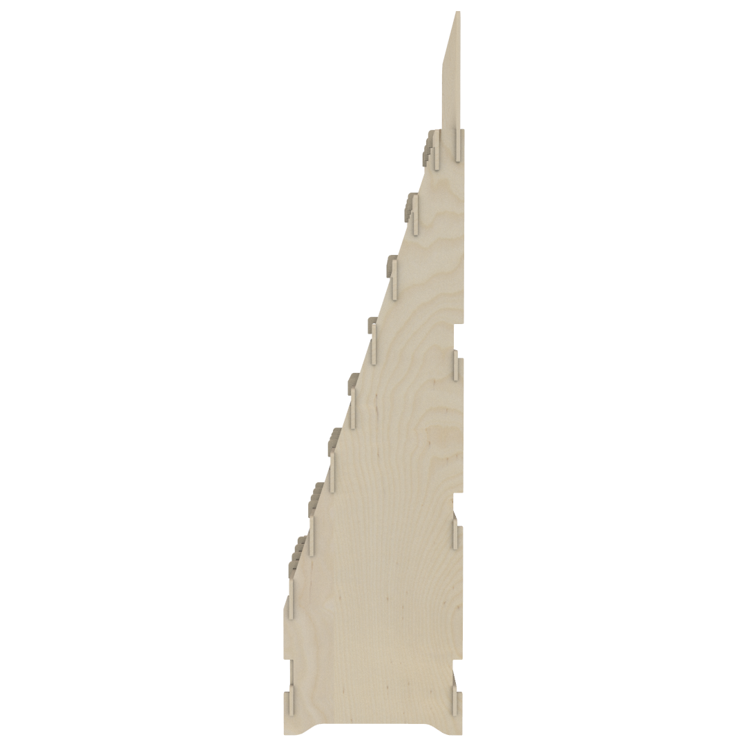 40 Gözlü Plywood Teşhir Standı (COMPARTMENT 40) - Görsel 8