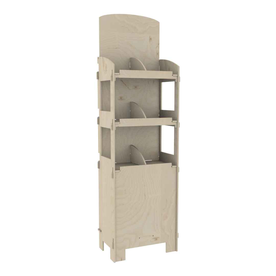 Orta Bölmeli Plywood Teşhir Standı (DIVIDER) - Görsel 2