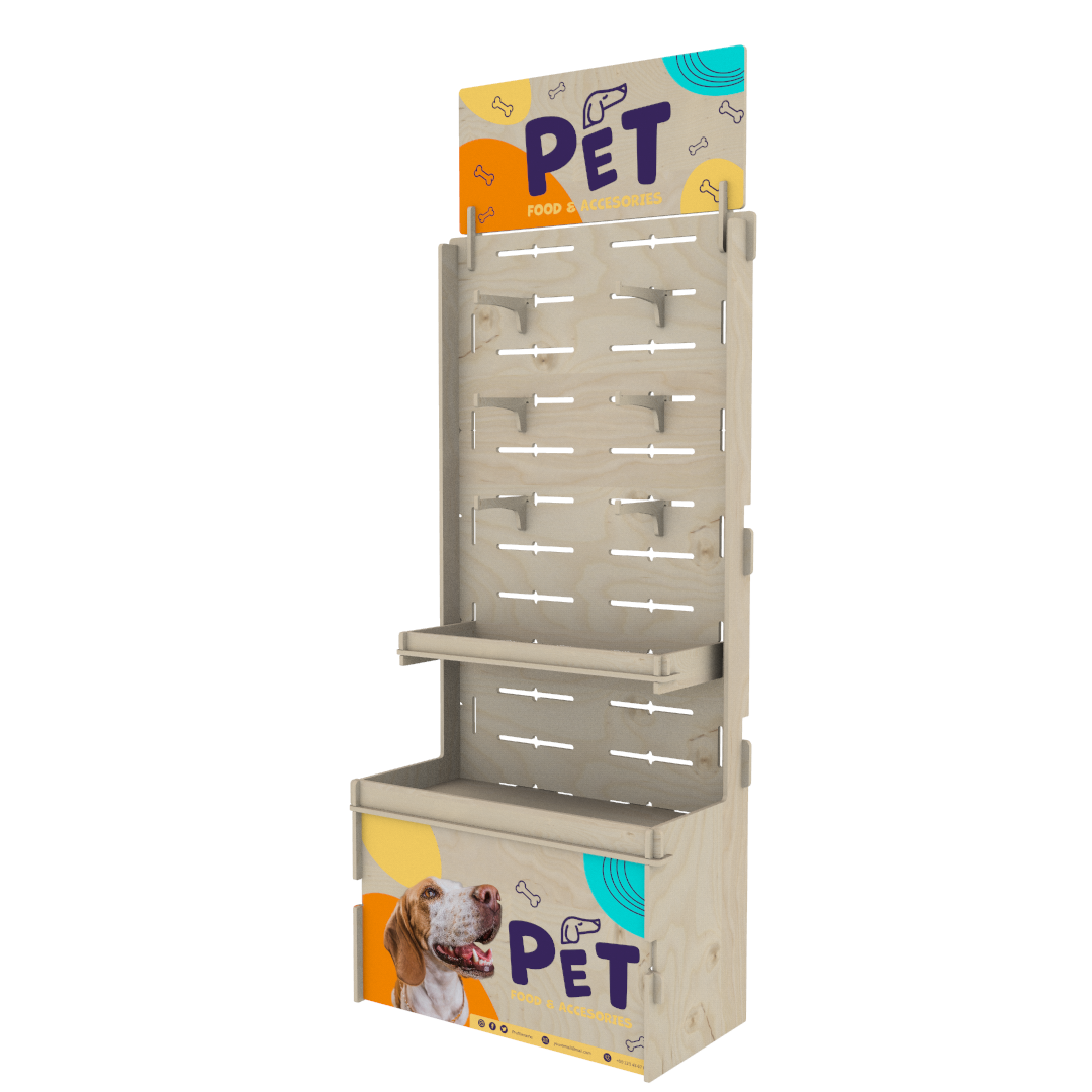 Yuvalı Panelli Plywood Teşhir Standı (SLOT) - Görsel 5