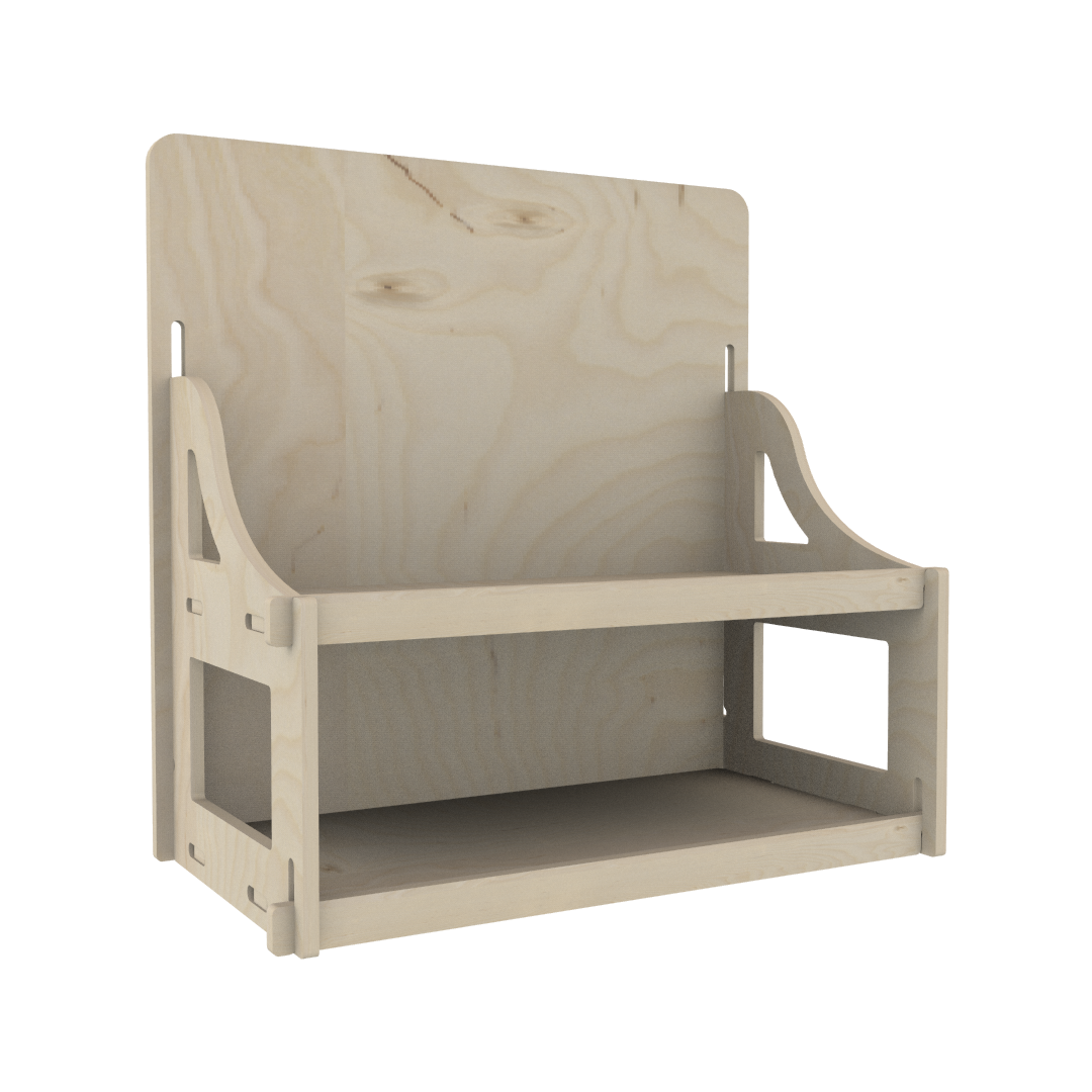 Plywood Tezgah Üstü Teşhir Standı 04367 - Görsel 2