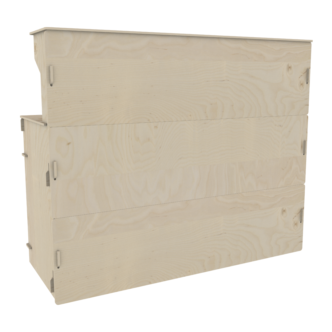 Plywood Karşılama Bankosu 04241 - Görsel 2