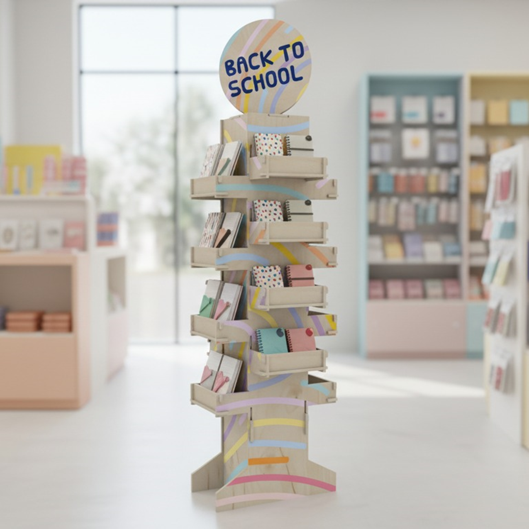 4 Yüzlü Plywood Teşhir Standı (SQUARE) - Görsel 7