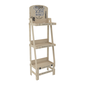 3 Raflı Plywood Teşhir Standı (SHELF 3)