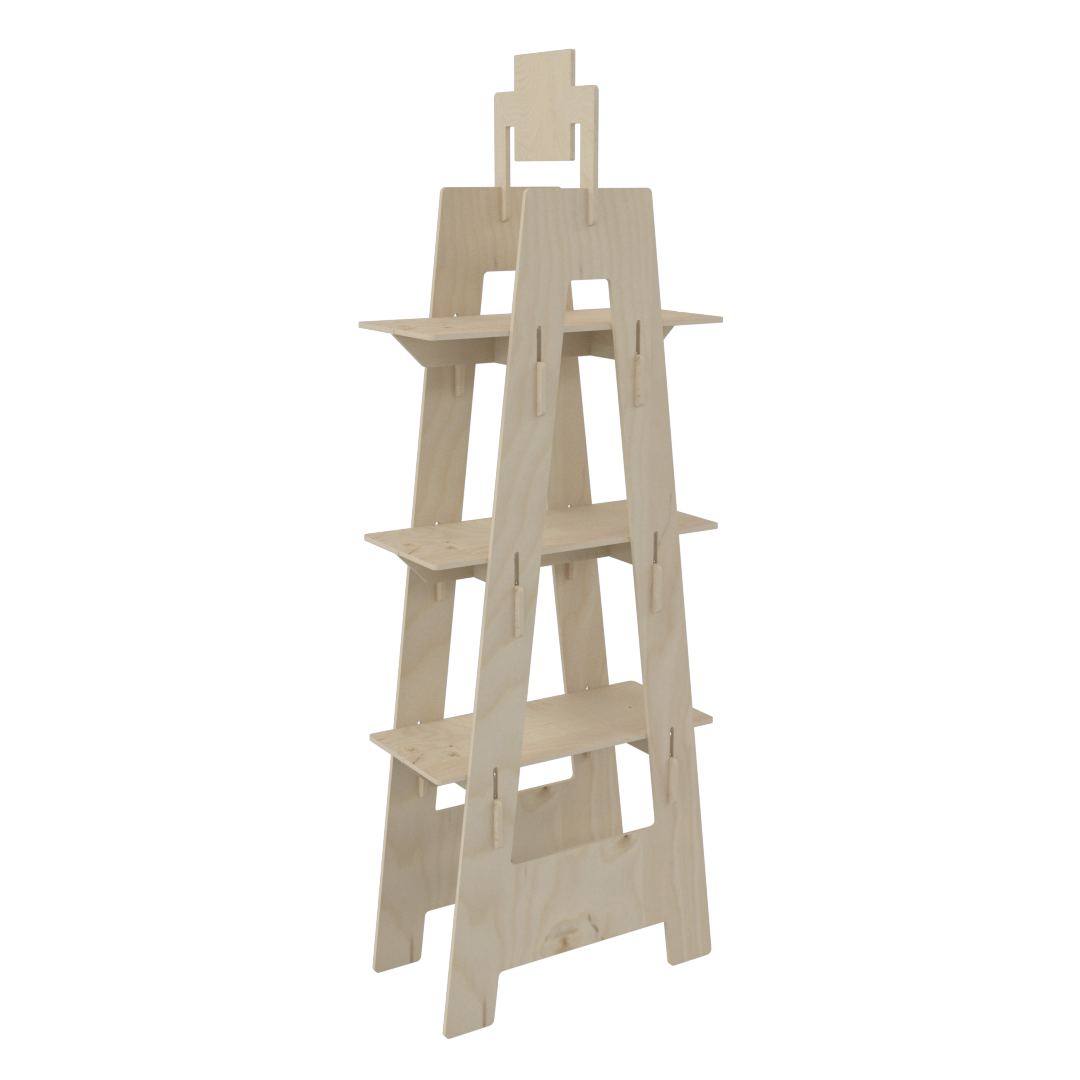 Üçgen Plywood Teşhir Standı (TRIANGLE) - Görsel 2
