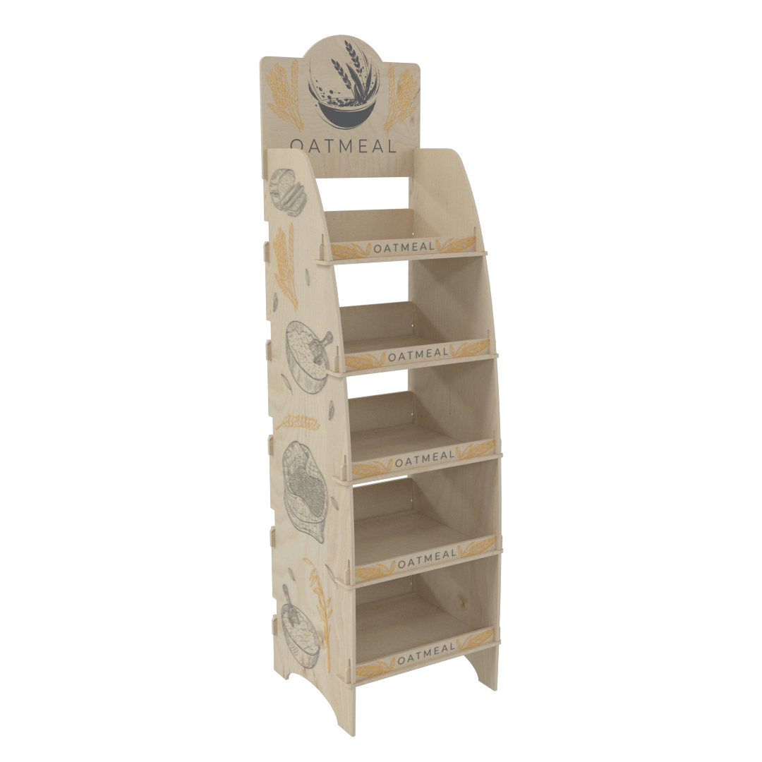 Kavisli Plywood Teşhir Standı (ARCADE)