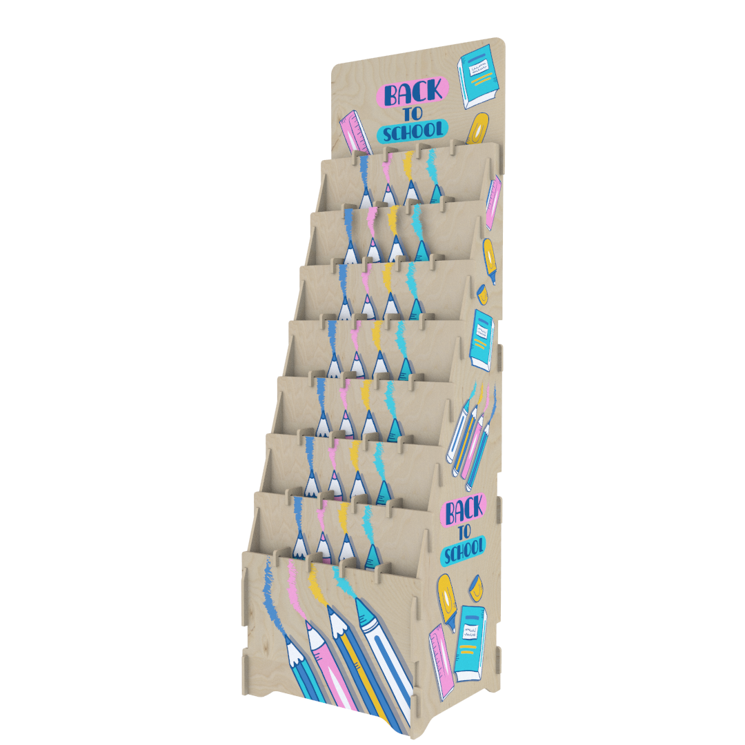40 Gözlü Plywood Teşhir Standı (COMPARTMENT 40) - Görsel 5