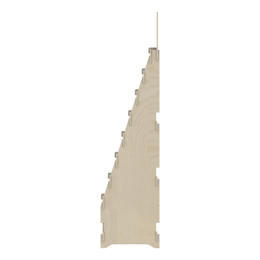 40 Gözlü Plywood Teşhir Standı (COMPARTMENT 40) - Görsel 9