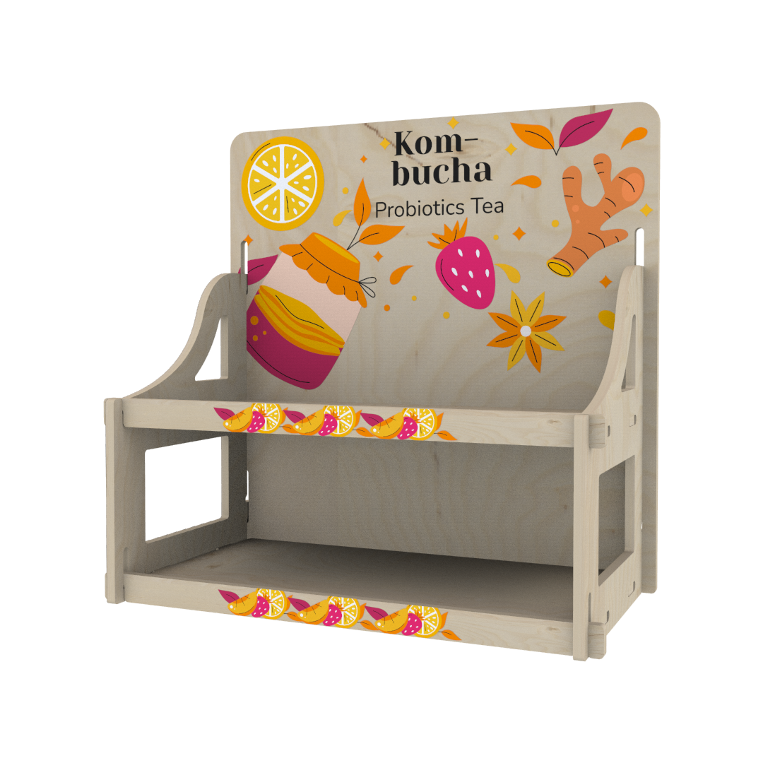 Plywood Tezgah Üstü Teşhir Standı 04367 - Görsel 5