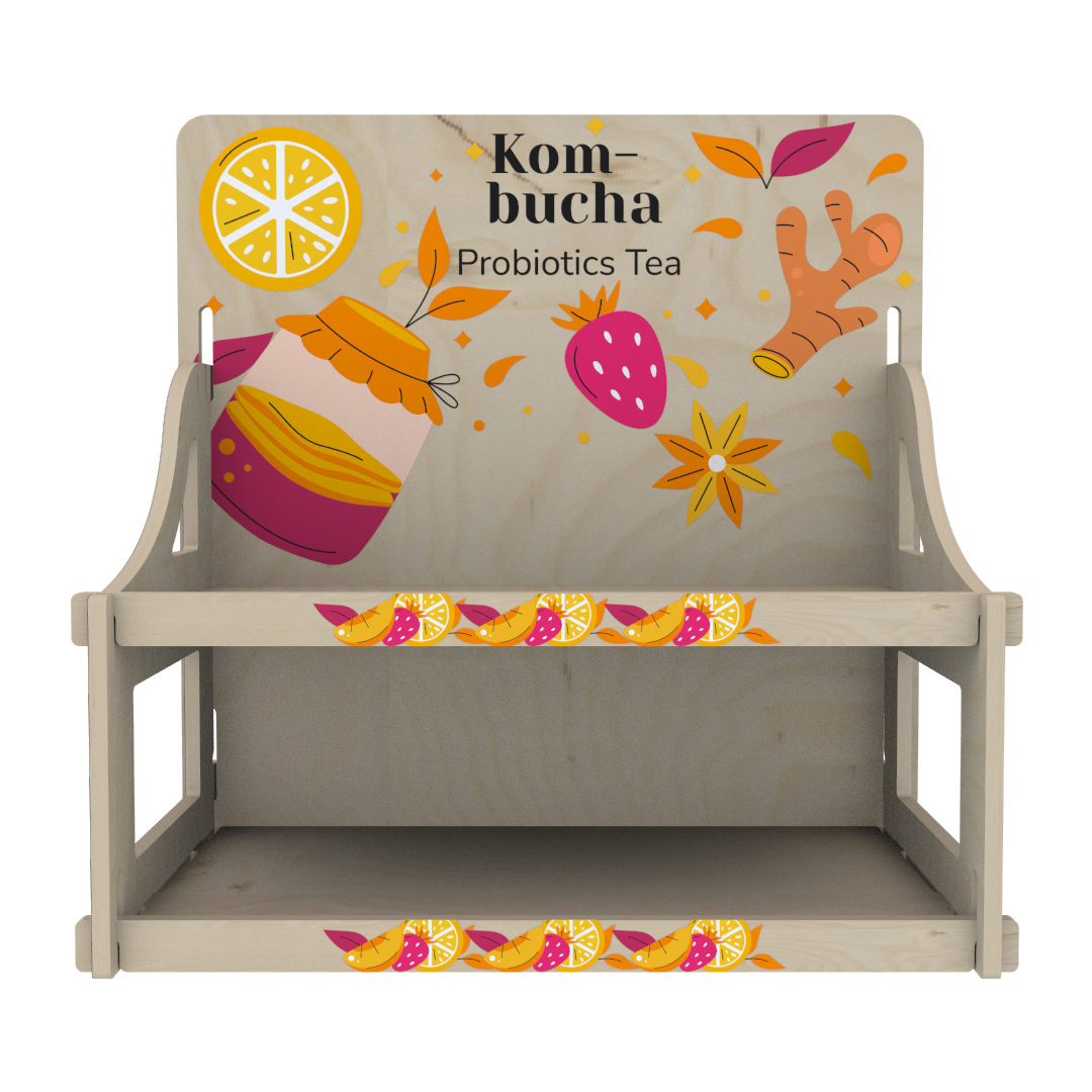 Plywood Tezgah Üstü Teşhir Standı 04367 - Görsel 3