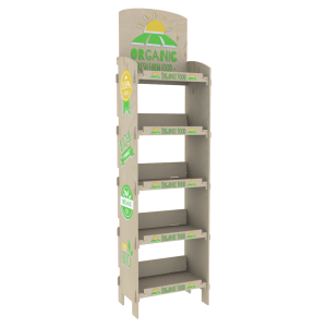 5 Raflı Plywood Teşhir Standı (SHELF 5)