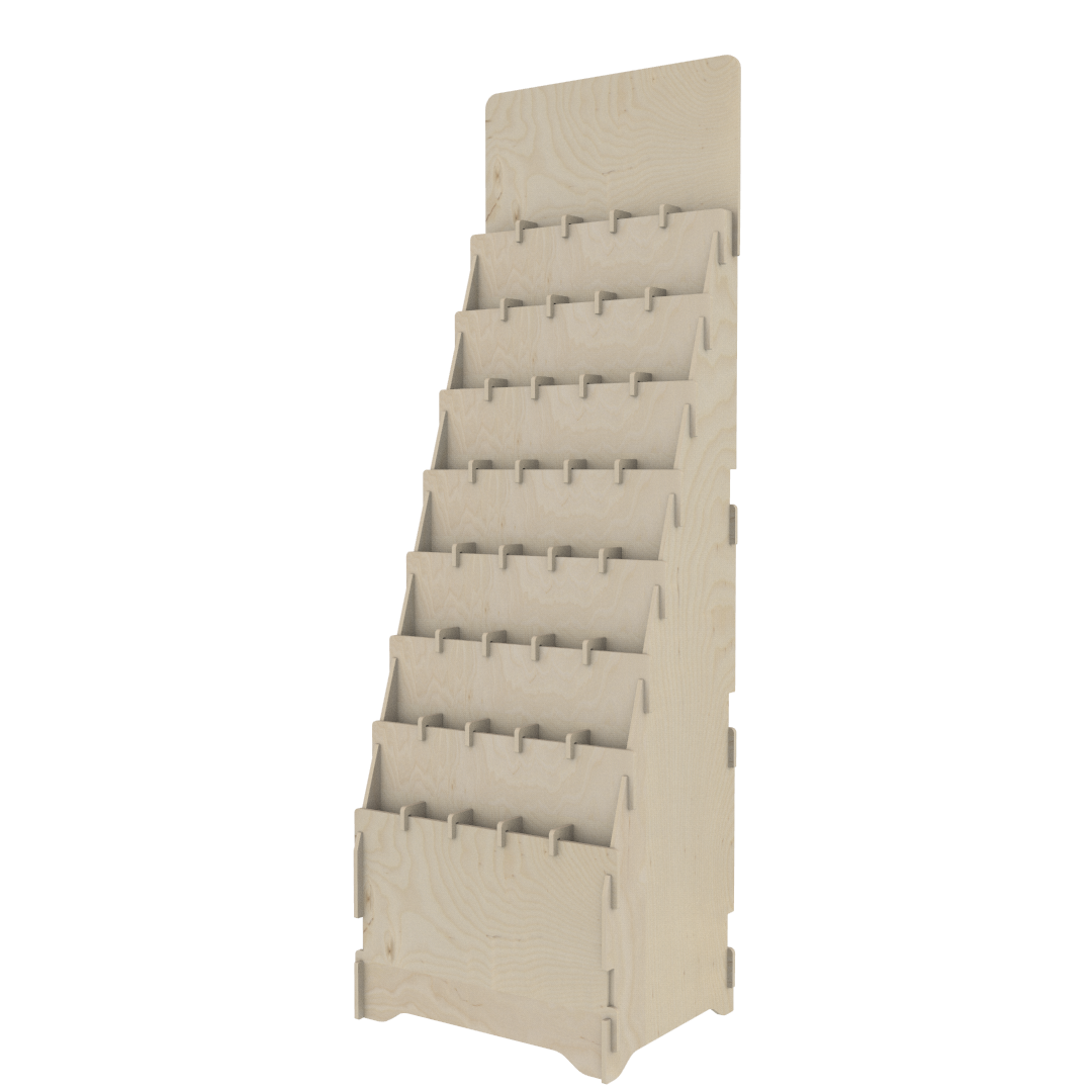 40 Gözlü Plywood Teşhir Standı (COMPARTMENT 40) - Görsel 6