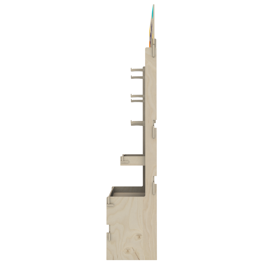 Yuvalı Panelli Plywood Teşhir Standı (SLOT) - Görsel 7